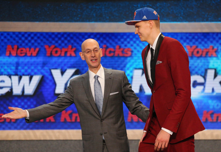 Kristaps Porzingis in the 2015 NBA Draft