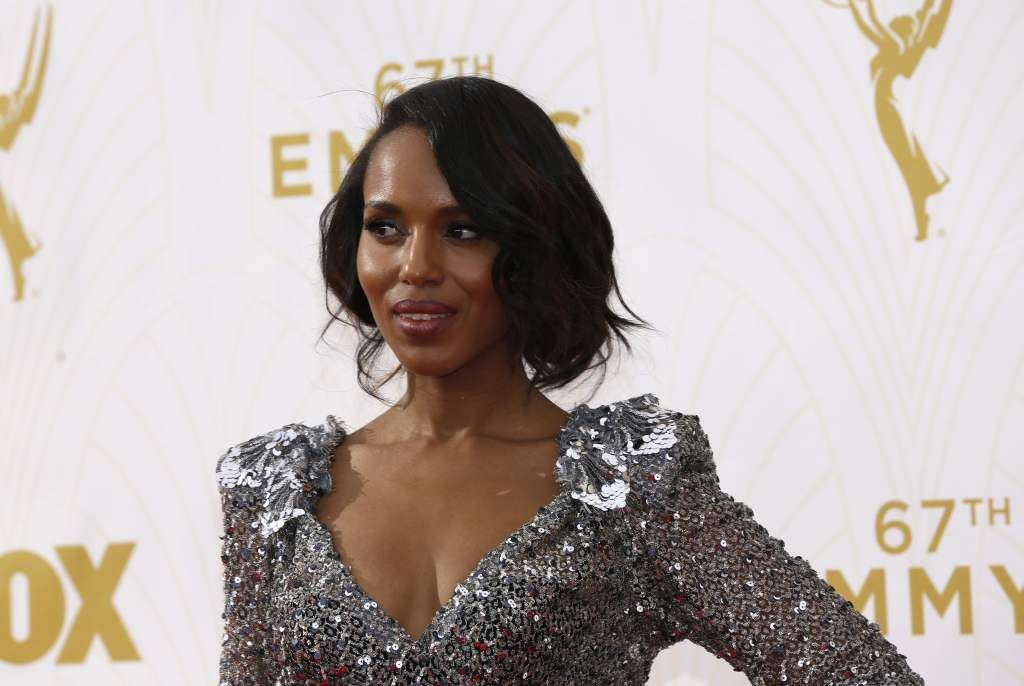 Actress Kerry Washington arrives at the 67th Primetime Emmys