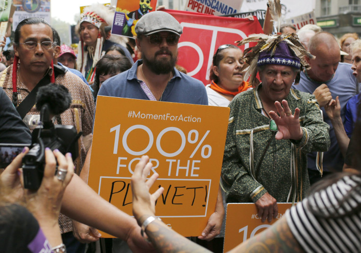 Leonardo DiCaprio joins climate march