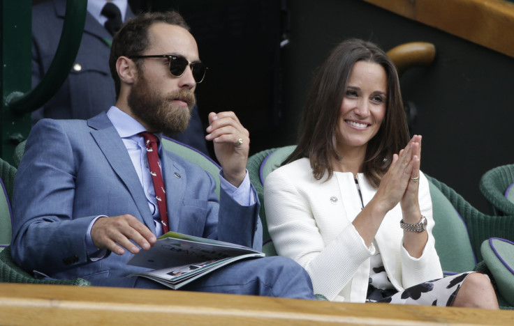 Pippa (R) and James (L) Middleton, the sister and brother of Britain's Catherine, Duchess of Cambridge, 