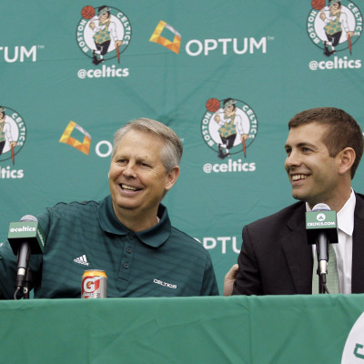 Ainge with Stevens in 2013
