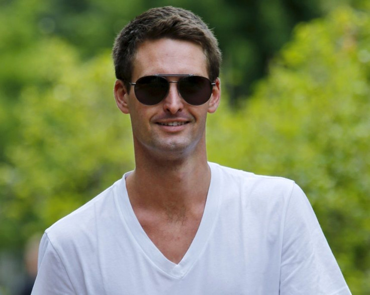 Snapchat CEO Evan Spiegel attends the first day of the annual Allen and Co. media conference in Sun Valley, Idaho, July 8, 2015.