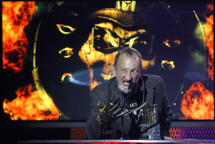 Actor Robert Englund accepts the Honorary Headbanger award at the 2nd annual Golden Gods awards in Los Angeles April 8, 2010.   