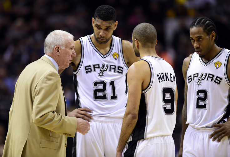 Spurs with Popovich