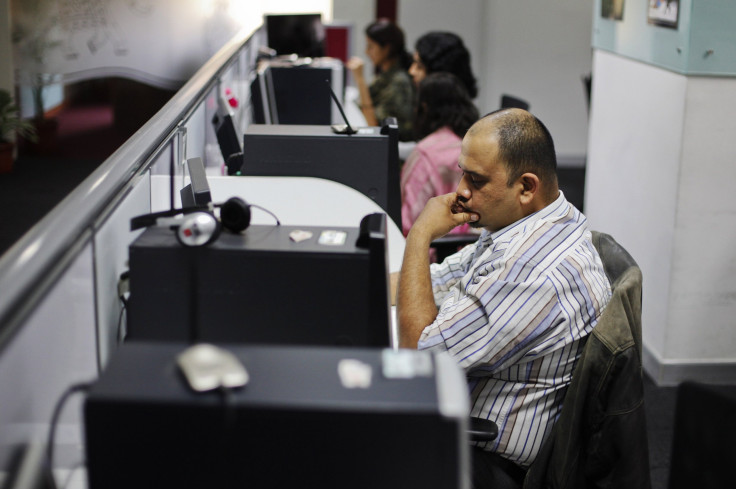 Employees sitting down