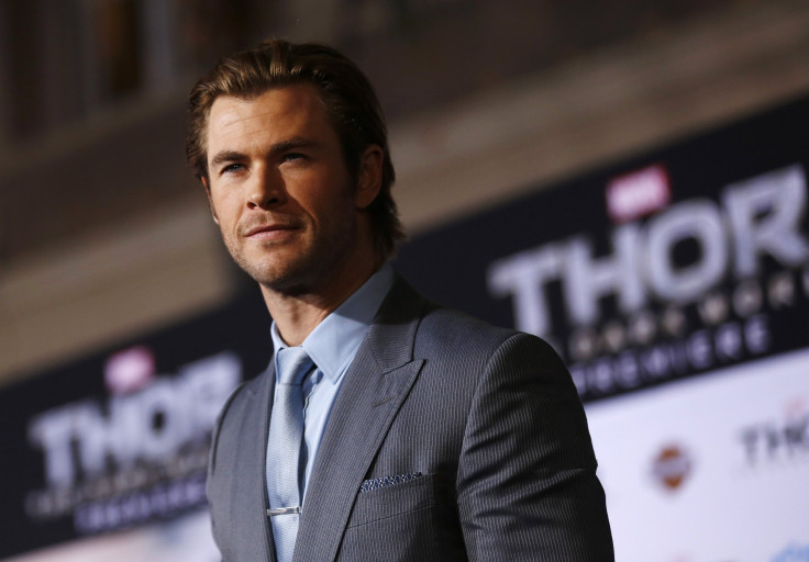 Cast member Chris Hemsworth poses at the premiere of "Thor: The Dark World" at El Capitan theatre in Hollywood, California November 4, 2013. The movie opens in the U.S. on November 8. 