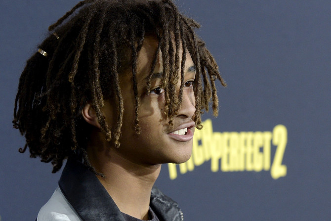 Actor Jaden Smith poses at the premiere of 'Pitch Perfect 2' in Los Angeles