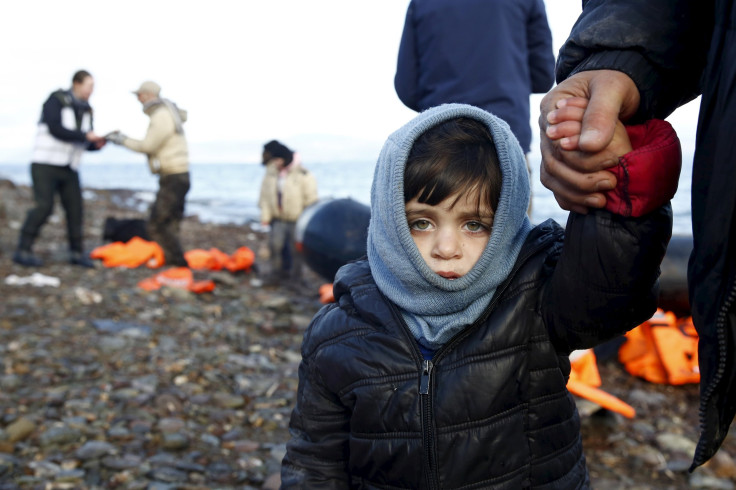 Syrian refugee child arrives safely in Greece