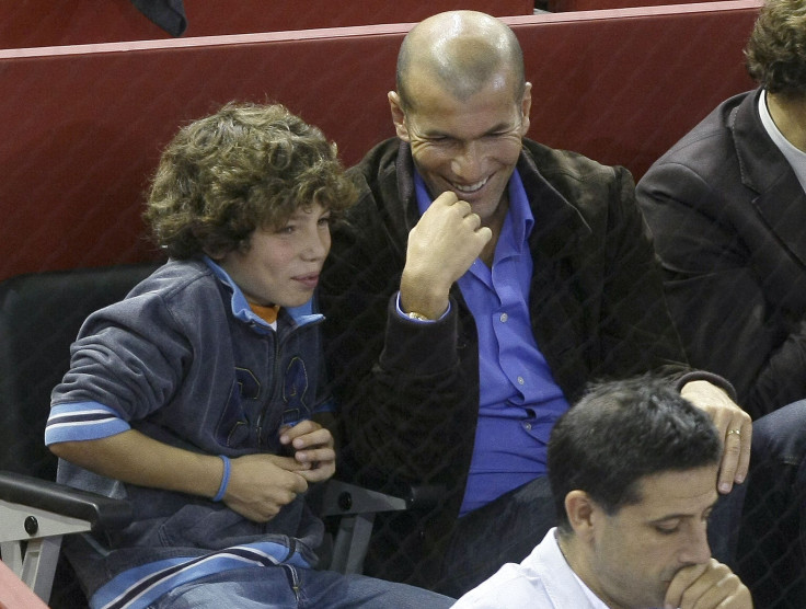 Zidane watches a Nadal match in 2008