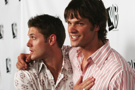 U.S. actors Jensen Ackles (L) and Jared Padelecki of the show "Supernatural"