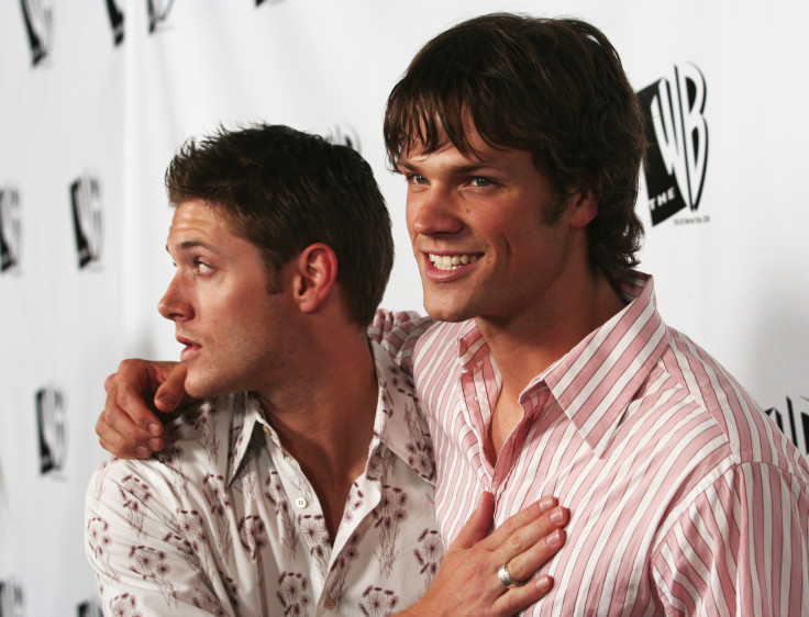 U.S. actors Jensen Ackles (L) and Jared Padelecki of the show "Supernatural"