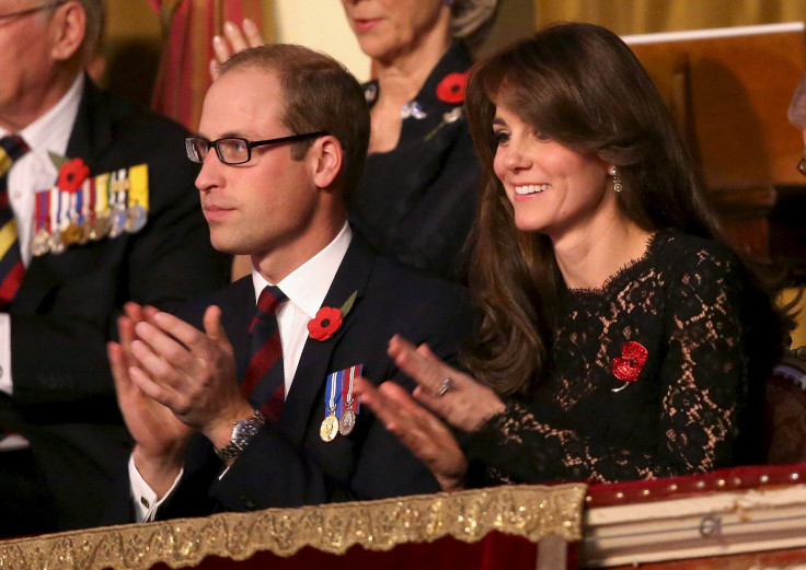 Catherine, Duchess of Cambridge and Prince William, Duke of Cambridge in the Royal Box