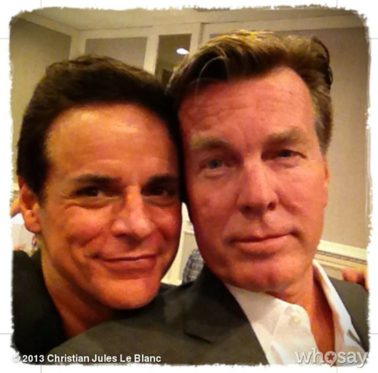 Peter Bergman and Christian Leblanc