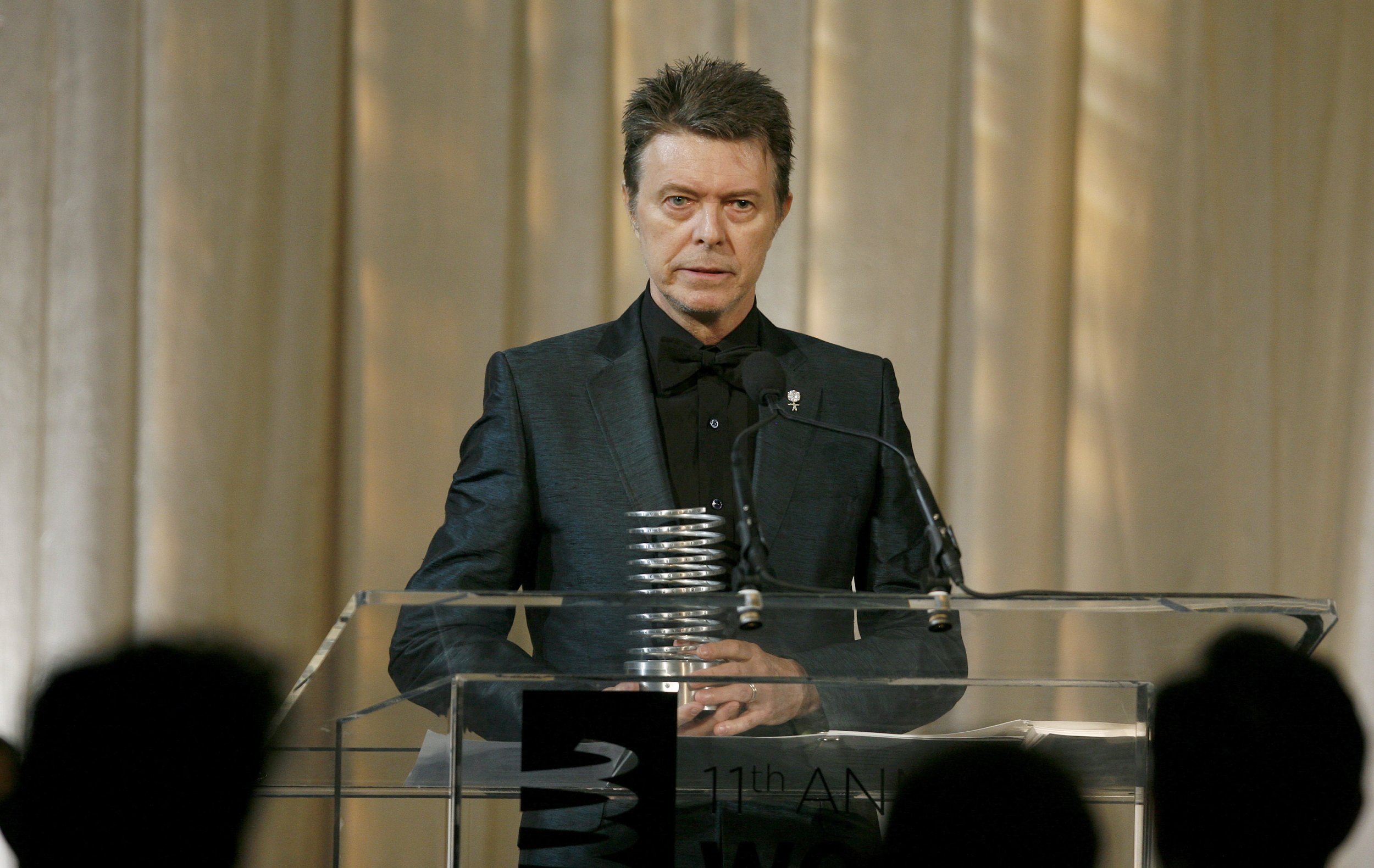 Singer David Bowie receives the Webby Lifetime Achievement award 
