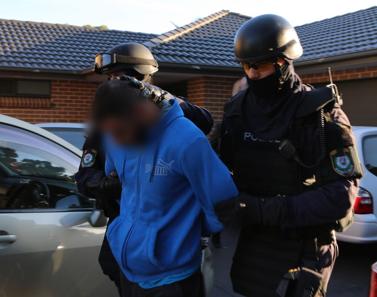 Police arrested six people during drug raids in Sydney on Jan. 19, 2016.