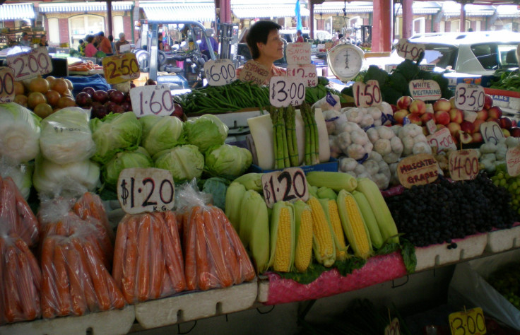 Fresh Produce available at the Markets.