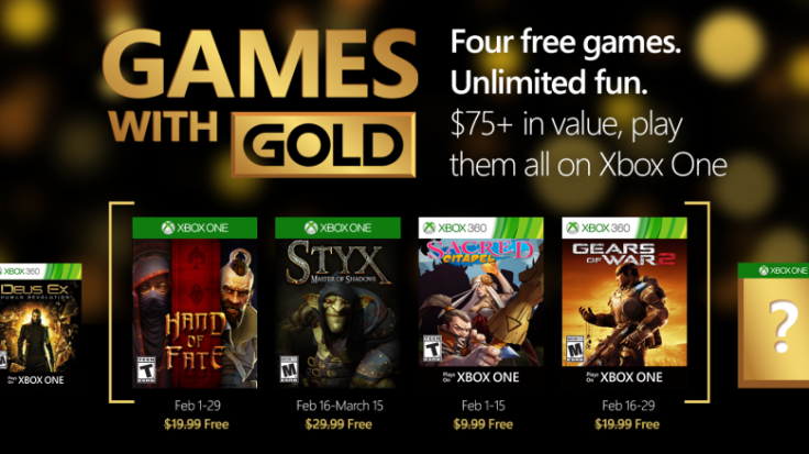 Xbox One Games with Gold