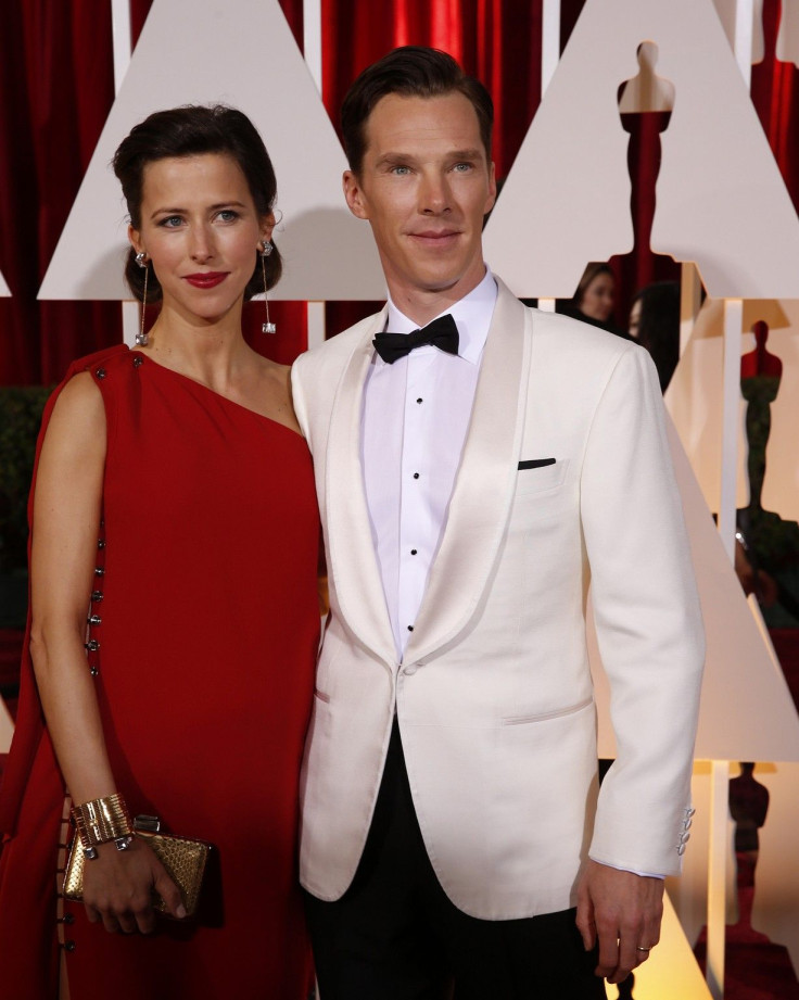 'Sherlock' (BBC) actor Benedict Cumberbatch with wife Sophie Hunter