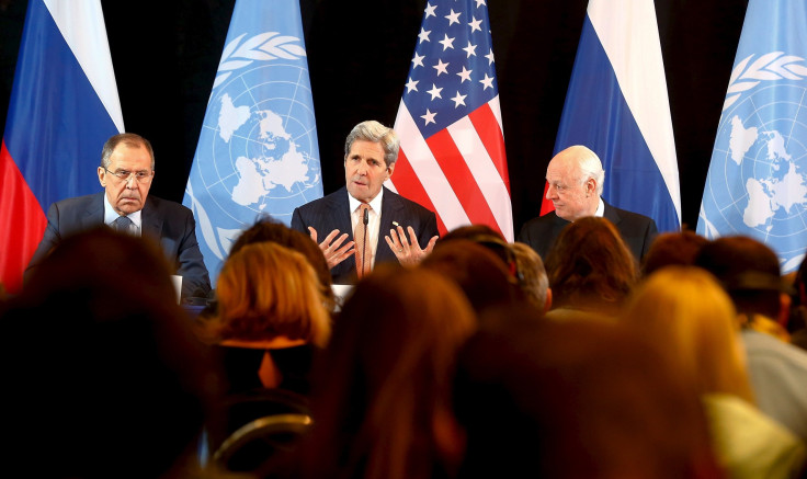 A news conference after the International Syria Support Group meeting 