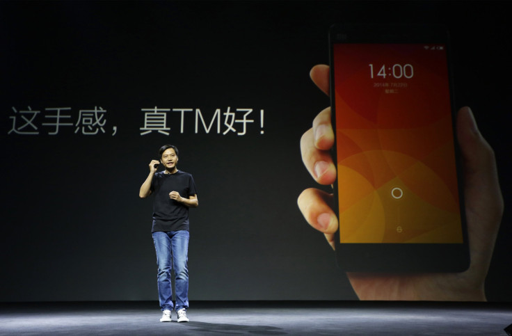 Lei Jun, founder and CEO of China's mobile company Xiaomi, speaks at a launch ceremony of Xiaomi Phone 4, in Beijing, July 22, 2014. 
