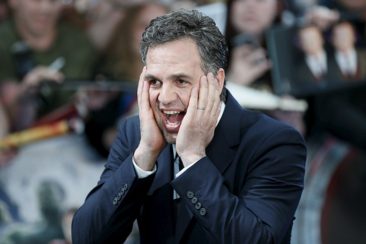 Cast member Mark Ruffalo poses at the european premiere of "Avengers: Age of Ultron" at Westfield shopping centre, Shepherds Bush, London April 21, 2015.