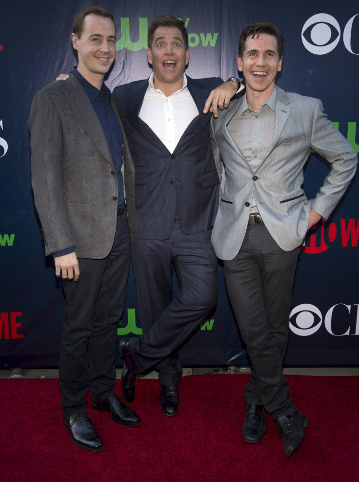 NCIS Season 13 cast: Actors Sean Murray (L-R), Michael Weatherly and Brian Dietzen