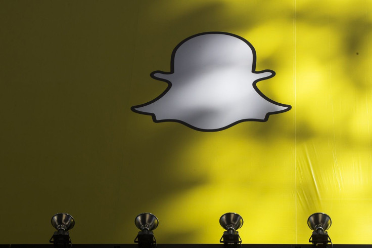 A billboard displays the logo of Snapchat above Times Square in New York March 12, 2015.