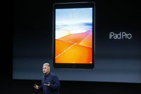 Phil Schiller, senior VP of worldwide marketing for Apple, introduces the iPad Pro with 9.7-inch display during an event at the Apple headquarters in Cupertino, California March 21, 2016. 