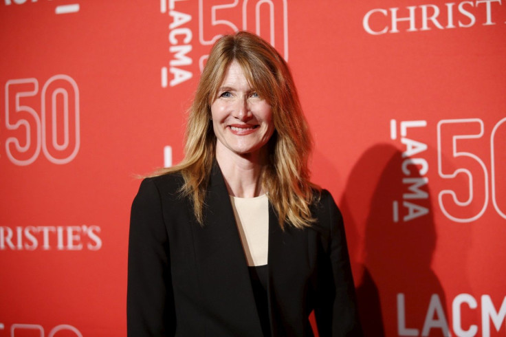 Actress Laura Dern poses at LACMA's 50th anniversary gala in Los Angeles, California, April 18, 2015.