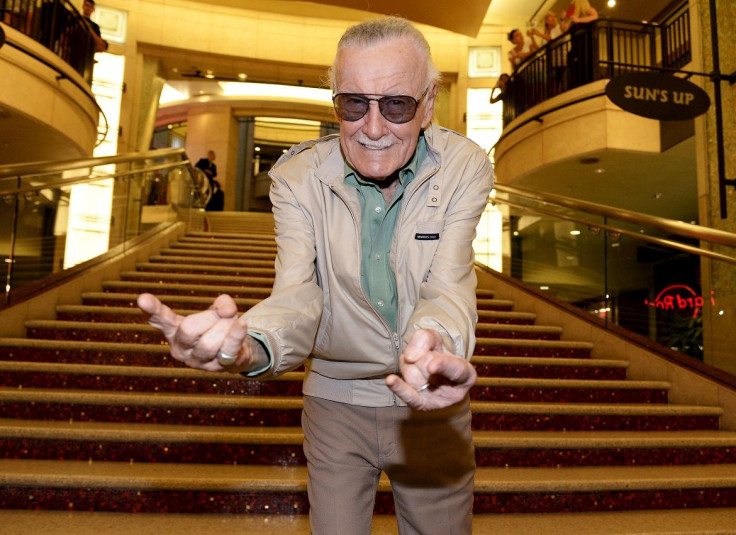 Stan Lee, 92-year-old comic book legend, poses during premiere of Marvel's "Ant-Man" in Hollywood, California June 29, 2015.