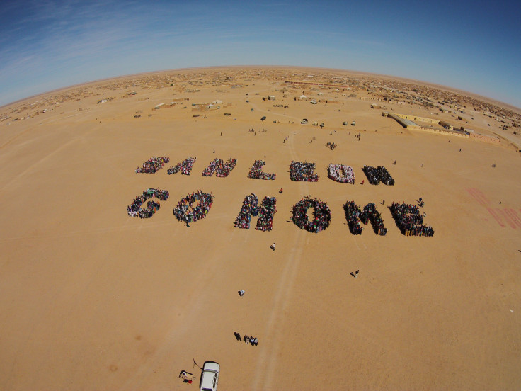 Western Sahara San Leon protest