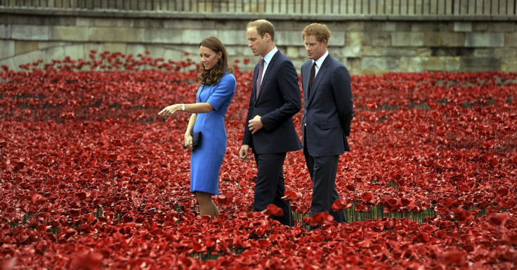 Prince Harry, Prince William and Kate Middleton