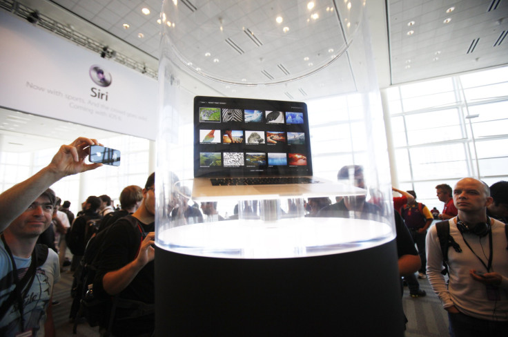 The new Macbook Pro is pictured during the Apple Worldwide Developers Conference 2012 in San Francisco, California June 11, 2012. 