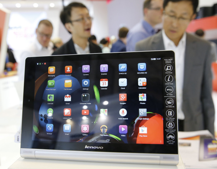 A Lenovo Yoga Tablet 10 HD is pictured at the IFA consumer technology fair in Berlin, September 5, 2014. 