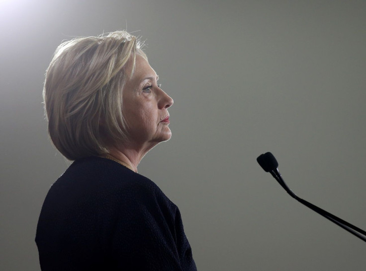 Democratic U.S. presidential candidate Hillary Clinton pauses as she speaks at a campaign rally in Cleveland, Ohio June 13, 2016.