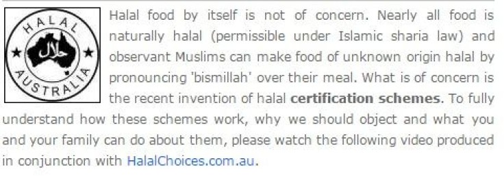 Q Society of Australia on halal certification