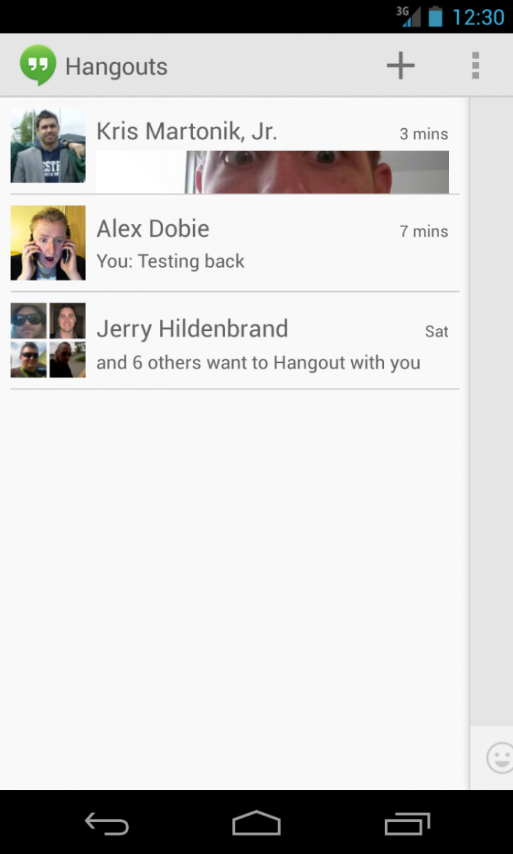 Hangouts for Android to be updated