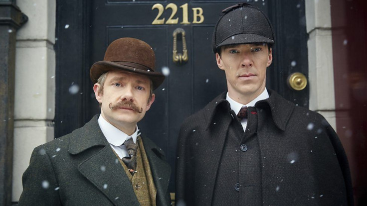 Martin Freeman and Benedict Cumberbatch as John Watson and Sherlock Holmes in "Sherlock"