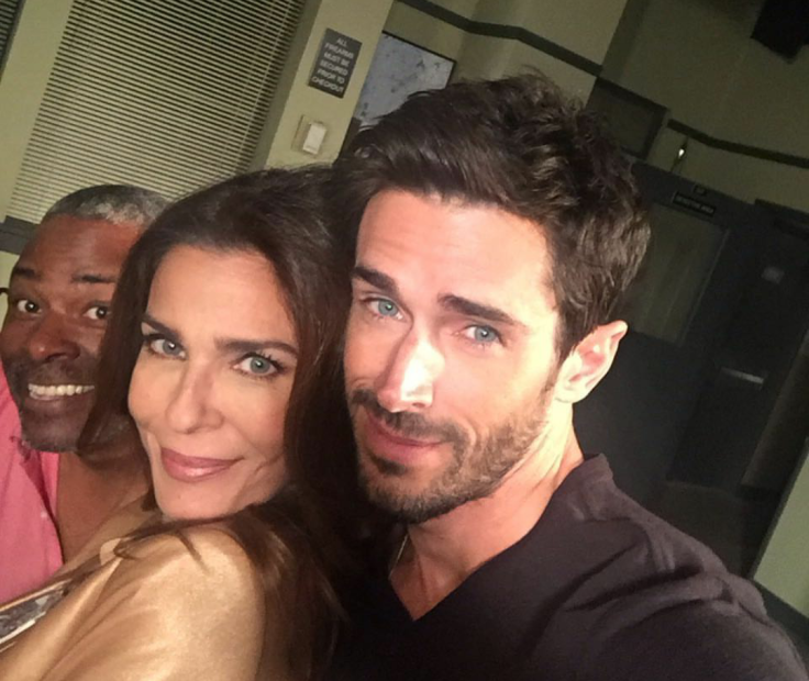 Kristian Alfonso and Brandon Beemer