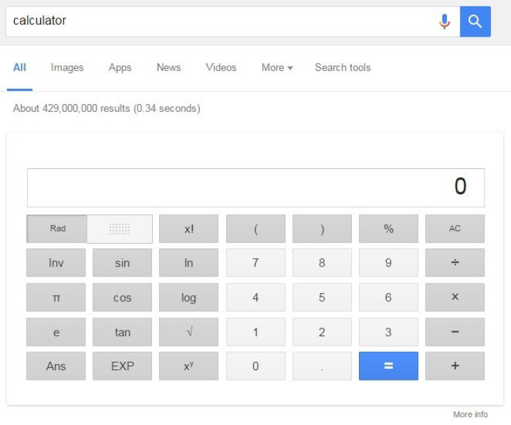 google calculator