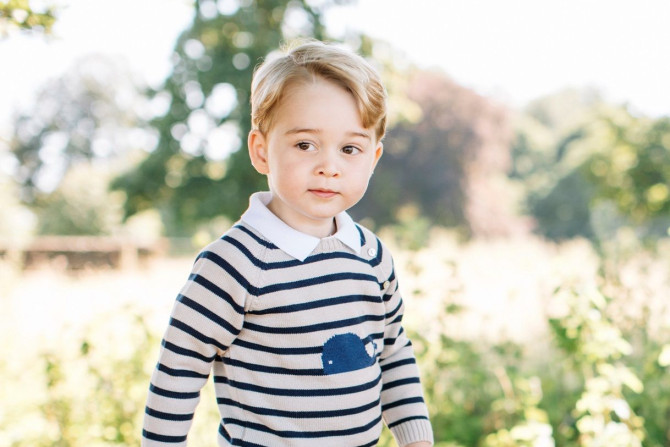 Britain's Prince George is seen in this photograph taken at his home in Norfolk in mid-July, and released by Kensington Palace to mark his third birthday, in London, Britain July 22, 2016.