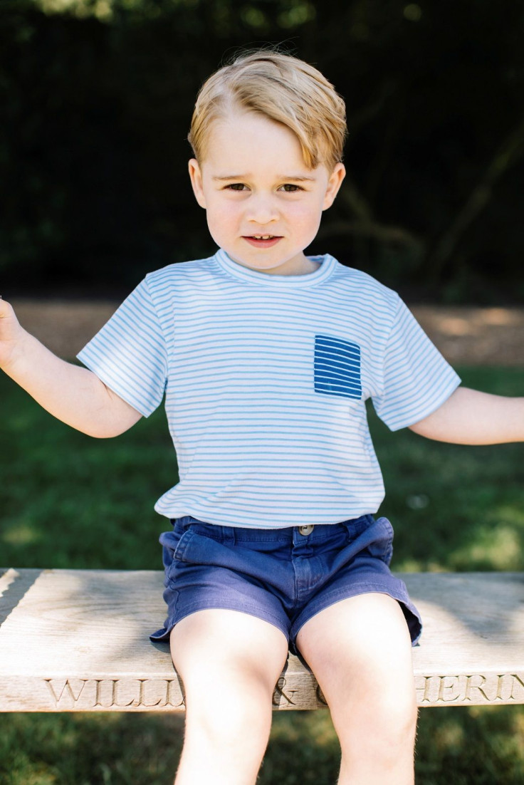 Britain's Prince George is seen in this photograph taken at his home in Norfolk in mid-July, and released by Kensington Palace to mark his third birthday, in London, Britain July 22, 2016.