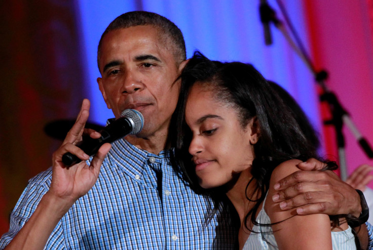 Barack and Malia Obama