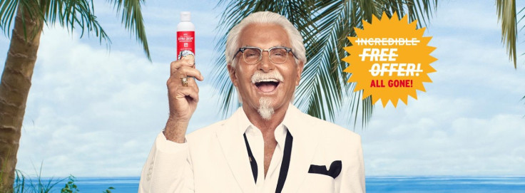 KFC sunscreen limited offer in the US
