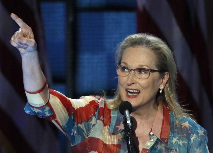 Actress Meryl Streep speaks at the Democratic National Convention in Philadelphia, Pennsylvania, U.S. July 26, 2016.