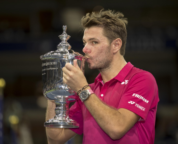 2016 US Open: Stan Wawrinka (SUI) poses with the trophy after his match against Novak Djokovic (SRB)