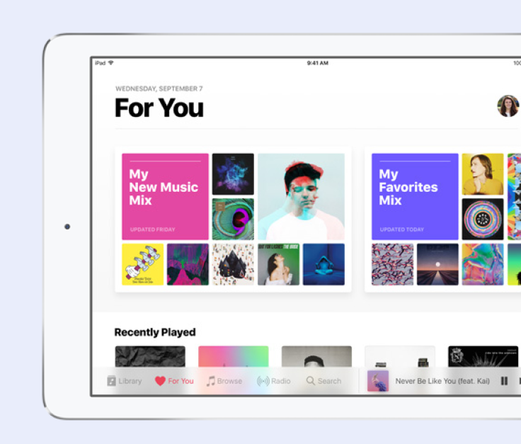 Apple Music on iOS 10