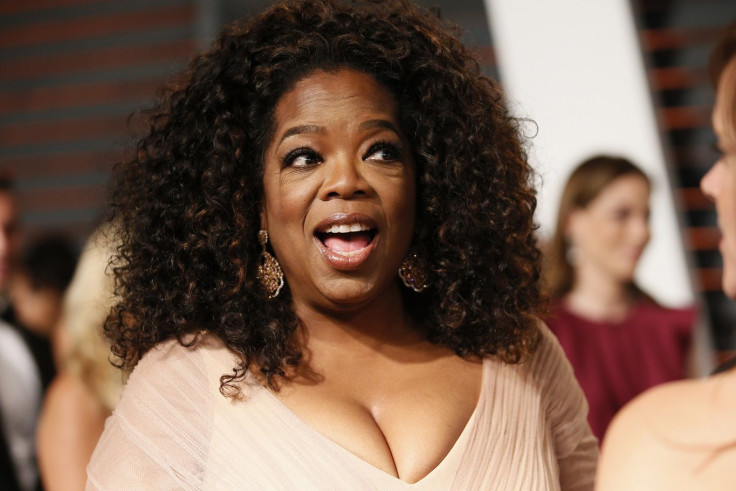 Oprah Winfrey arrives at the 2015 Vanity Fair Oscar Party in Beverly Hills, California February 22, 2015.