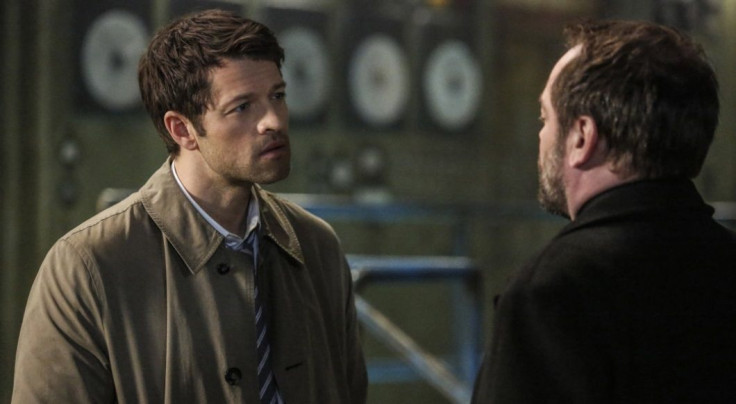 Misha Collins and Mark Sheppard as Castiel and Crowley in "Supernatural" season 11