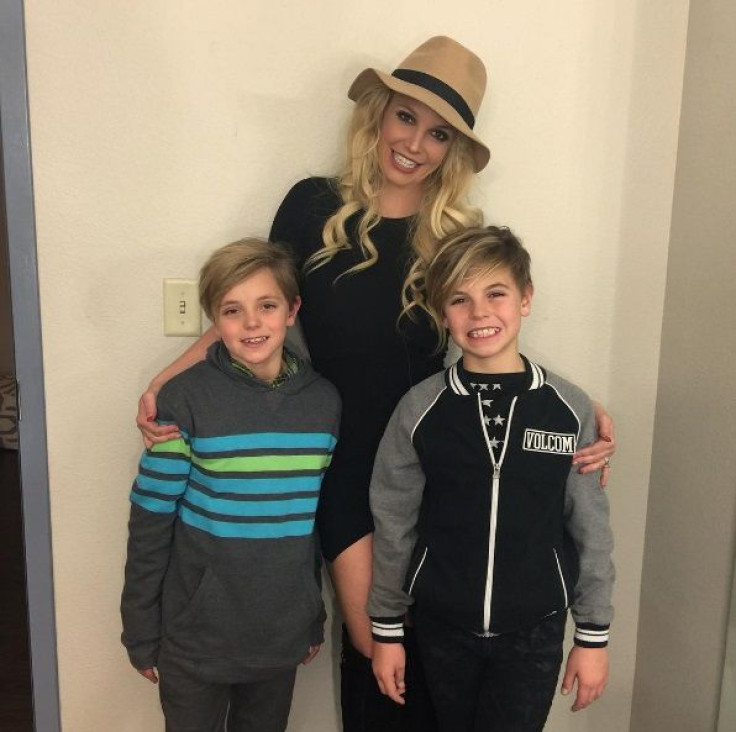 Britney Spears and her sons Sean Preston and Jayden James